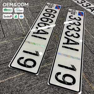 Plaque d'immatriculation de voiture souvenir de style nouveau RDC, en plastique acrylique réfléchissant de haute qualité, plaque d'immatriculation CGO <span class=keywords><strong>Congo</strong></span> - Product Image 5