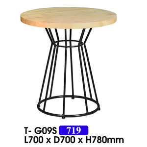 Mesa Multiusos Moderna T-G09S con Base de Hierro Sólido y Tablero de Madera, Ahorra Espacio, 14 kg - Product Image 1