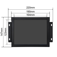 Nuevo Monitor LCD TFT Industrial de 8 Pulgadas IPS 1024x768 con Pantalla Táctil Resistiva, VGA, AV, BNC, USB y Carcasa Metálica
