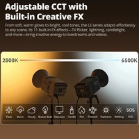 Godox LE200Bi/LE300Bi/LE600Bi LITEMONS Lumière LED bicolore 200w/300w/600w LED COB Lumière de remplissage vidéo pour la diffusion en direct Photographie