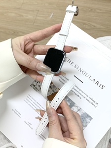 Fabricante de <span class=keywords><strong>correas</strong></span> de cuero, <span class=keywords><strong>correas</strong></span> de reloj de cuero de repuesto, PIN de doble círculo, <span class=keywords><strong>correas</strong></span> de reloj de cuero genuino para la serie <span class=keywords><strong>iWatch</strong></span> - Product Image 5