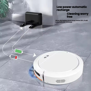 Robot aspirateur intelligent à batterie auto-chargeante en plastique, contrôlé par application Wi-Fi, pour nettoyage humide/sec, pour usage domestique - Product Image 6