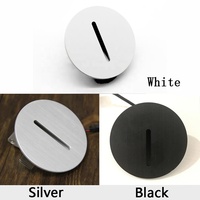 Lampe LED d'escalier encastrée 3W pour escalier Loft Couloir Coin Applique LED 85-265V Lampe d'intérieur Éclairage d'escalier Chambre à coucher Métal 80