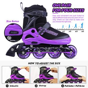 Patinetas en Línea Ajustables para Exteriores PAPAISON, Color Blanco, Rodamientos ABEC-7, Chasis de Aluminio, <span class=keywords><strong>Ruedas</strong></span> de PU, Precio Económico - Product Image 4