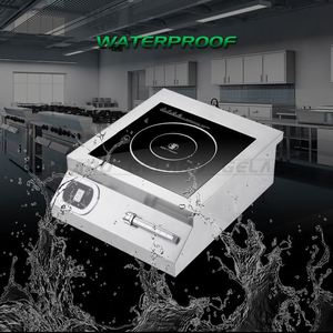 5Kw <span class=keywords><strong>de</strong></span> la cocina 5000W Acero inoxidable utensilios <span class=keywords><strong>de</strong></span> cocina comercial cóncavo eléctrico <span class=keywords><strong>de</strong></span> <span class=keywords><strong>inducción</strong></span> magnético estufa cocina comercial hood - Product Image 5