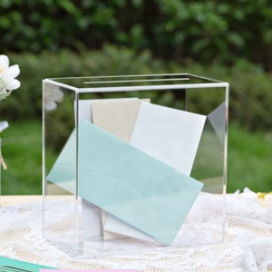 Scatola per carte in acrilico trasparente, scatola per matrimonio, spessa - Product Image 5