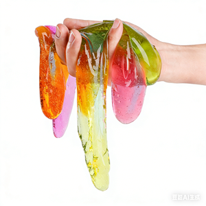 Short Test Tube Jar Ocean Series <b>Slime</b> with Marine Animal Accessories (6 Jars in PVC Box for Children - Product Image 5
