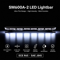 Barre lumineuse d'avertissement LED ambre et blanche en aluminium noir de 76 cm (30 pouces) pour Jeep Wrangler et Honda Accord (voitures et camions) – Fabricant de feux de signalisation de danger