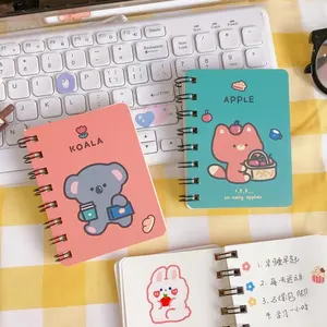 Cartoon Bear Coil Notebook Student Stationery Mini Notebook Kawaii Notes 105*80mm