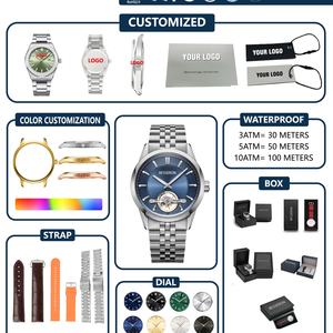 Reloj Duskull Personalizable con Logotipo, 40MM, Automático, Mecánico, de Acero Inoxidable, Esqueleto, Analógico, para Hombre, Elegante, de Lujo para Negocios - Product Image 3