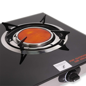 <span class=keywords><strong>Cocina</strong></span> de <span class=keywords><strong>Gas</strong></span> Infrarroja Portátil de Doble Quemador con Cubierta de Vidrio Templado, de Uso Comercial y Resistente, <span class=keywords><strong>para</strong></span> Exteriores y Caravanas, Calentamiento Rápido - Product Image 4