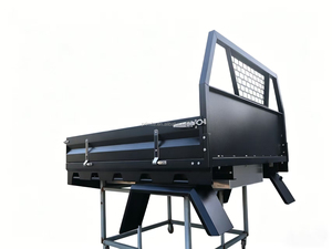 Custom Durable Powder Coated Ute Tray with Sideboards and Tailgate and Tapered Under Tray Toolboxes for Pickup Truck - Product Image 3