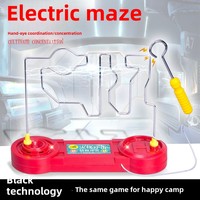Zhiqu ZD-521 Électrique En Plastique Parent-Enfant Table Traversant Jouet Garçons Filles Enfants Concentration Formation Tactile Conducteur Labyrinthe