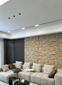 Panel <span class=keywords><strong>de</strong></span> Pared <span class=keywords><strong>de</strong></span> Piedra Sintética <span class=keywords><strong>de</strong></span> <span class=keywords><strong>Poliuretano</strong></span> Ligero para Decoración <span class=keywords><strong>de</strong></span> Paredes Modernas en Salas <span class=keywords><strong>de</strong></span> Estar e Interiores Comerciales - Product Image 2