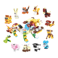 Jouets de poche bon marché jouets à donner blocs animaux de la mer mini briques homard mosaïques jouet en gros