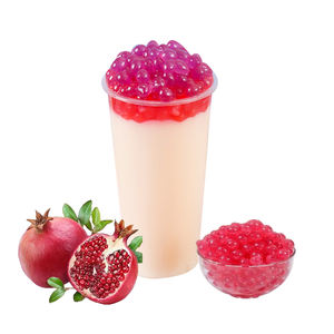 Perles de boba à la grenade de qualité supérieure pour les boissons aux bulles, les desserts, les boissons, le sirop de fruits, les garnitures, le sac de sucre - Product Image 2