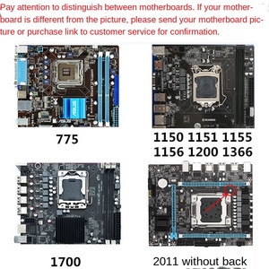 Radiador para CPU de Escritorio 1151i7, 6 Tubos de Calor, 1700 W, Doble Torre, Control de Temperatura 1155, Silencioso 1150, 12 Ventiladores de Cobre para PC - Product Image 2