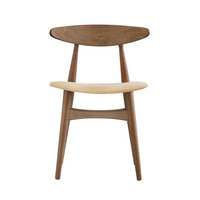 Chaise de salle à manger en bois massif avec siège rembourré, chaise d'appoint moderne pour cuisine et salle à manger, prix DDP USA