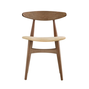 Silla de Comedor de Madera Maciza con Asiento Acolchado, Silla Lateral Moderna de Madera para Comedor, Cocina, Villa - Product Image 2