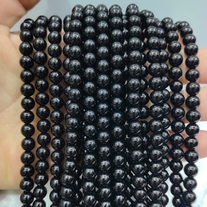 Authentic High-Polish <strong>Black</strong> Agate Natural Stone <strong>Beads</strong> 4mm 6mm 8mm 10mm 12mm Glossy Onyx Loose Strands for Jewelry DIY - Product Image 3