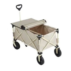 <span class=keywords><strong>Chariot</strong></span> utilitaire pliable à quatre roues en acier inoxydable pour camping en plein air, OEM, avec chaise, <span class=keywords><strong>hamac</strong></span>, tente, table de pique-nique - Product Image 6