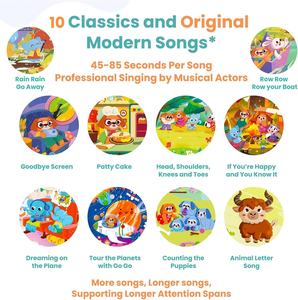 Activité créative comptines comptines comptines livres livre de son 10 chansons livres parlants pour les tout-petits 1-3 - Product Image 5