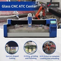 Centro de Mecanizado CNC Automático de 3 Ejes para Vidrio y Piedra, 4000x2000mm, para Corte, Perforación, Pulido y Rectificado de Bordes