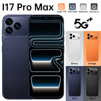 Nouveauté I17 Pro Max Version Globale 16+1TB CDMA 4G 5G Android Deca Core Écran LED Grand Format Smartphone Anglais
