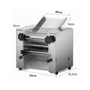 Commercial Desktop Stainless Steel Electric Automatic Dough Drum Noodle <b>Dumpling</b> Press <b>Machine</b> Core Motor Component 40 Pcs/Min - Product Image 1