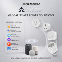 Enchufe Inteligente SIXWGH con Medidor de Energía, Tomacorriente de Pared WiFi de 16A con Monitoreo de Energía, Enchufe Múltiple para UE, EE. UU., Reino Unido, Australia, Brasil, Argentina