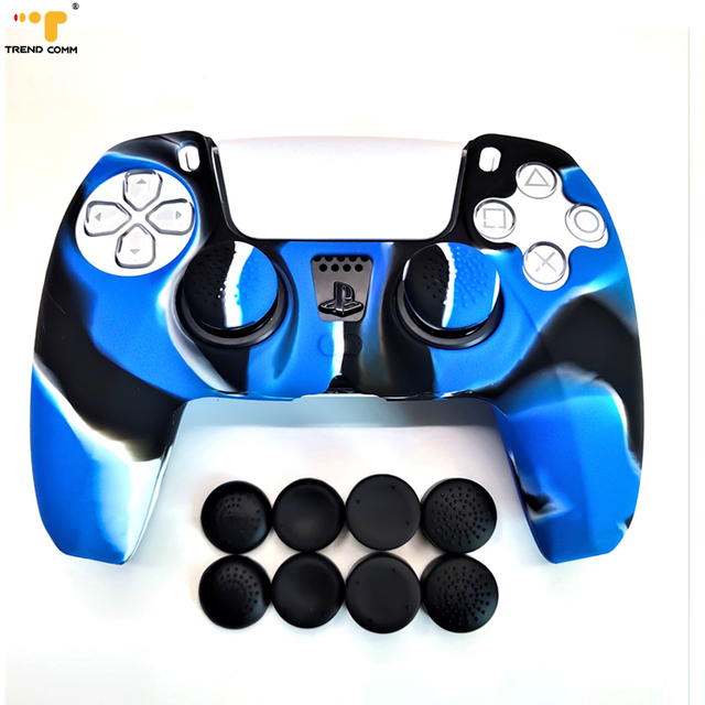 New Silicone Case for PS4 for PS5 Game Accessories with New Skin Sticker Controller Console