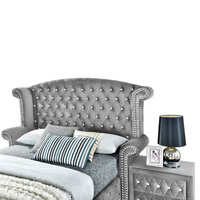 Ensemble de meubles de chambre à coucher italiens de luxe modernes cadres de lit Queen Size avec tête de lit ensemble de meubles de chambre à coucher King Size lit classique