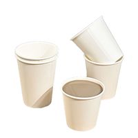 Gobelet en papier jetable de haute qualité de 8oz à emporter à usage unique gobelet en papier à café imprimé de logo gobelet en papier à mur unique vente en gros