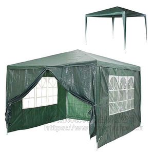Outdoor 3x3m White PE <b>Tent</b> With Surrounding Fabric Waterproof For Beach Camping Wedding Party Use - Product Image 4