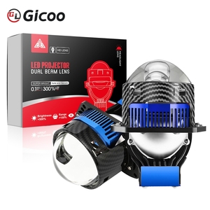 Gicoo 160W Low Beam High Beam Bi <b>Led</b> <b>Projector</b> Lens 6000k 3 Inch Laser Beam 3.0 Bi-<b>led</b> <b>Projector</b> Lens with Laser - Product Image 1