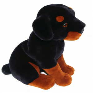 Lindo peluche de perro negro y marrón, juguete de peluche suave para niños de 3 años en adelante, 31cm-50cm, unisex, para aliviar el estrés - Product Image 6