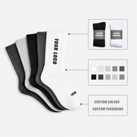 Chaussettes de sport antidérapantes à revers, avec logo personnalisé et couleurs sur mesure, idéales pour la course quotidienne, la marche, le tennis et le basketball.