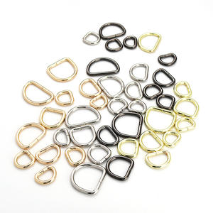 Anneaux en D métalliques assortis Plusieurs tailles Couleurs Anneaux en forme de D pour porte-clés Fabrication de sacs Colliers pour animaux de compagnie DIY Crafts Durable - Product Image 3