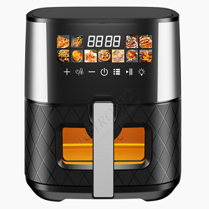 Freidora de Aire Caliente 6.5L 1500W de Acero Inoxidable, Cocina sin Aceite, Digital con Ventana - Product Image 6