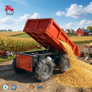 Mini-dumper RC sur chenilles 500 kg, véhicule de transport télécommandé à roues hydrauliques pour la ferme - Product Image 1