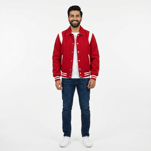 Blouson Bomber Homme Personnalisé OEM de Haute Qualité, Col Mandarin, Toile, Grandes Tailles Disponibles, Coupe-Vent, Capuche, Logo Frontal - Product Image 1