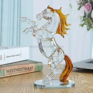 Personaje de vidrio Escultura caballo vidrio personaje semental Horse Murano decorativas de cristal nuevo 