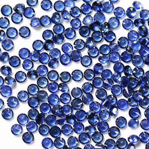 Piedra Preciosa Suelta de Tanzanita Natural de 2 mm - 6 mm, Corte Redondo, Color Azul Violeta, para Joyería, Venta al por Mayor - Product Image 1