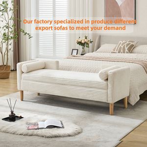 <span class=keywords><strong>Banc</strong></span> de rangement ottoman moderne en tissu capitonné en gros pour la chambre à coucher, utilisation domestique, vie confortable - Product Image 3
