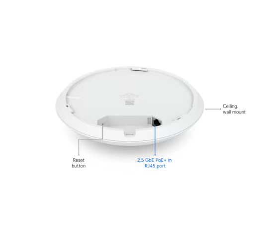 Ubiquiti UniFi U7-PRO WiFi 7 Access Point 6 Spatial Streams 6GHz 2.5GbE PoE+