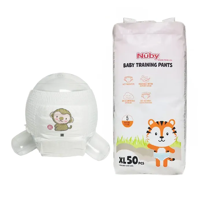 Wholesale New Fashion High Quality A Grade Soft Baby Pant Diapers Disposable Regular Baby Sleepy Pant Nappies