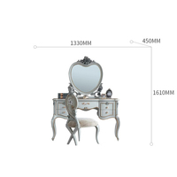 Coiffeuse européenne classique traditionnelle solide sculptée à la main luxe français stockage personnalisé maison appartement Villa