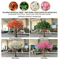 Grand arbre artificiel en fibre de verre simulé Faux palmier cocotier King Palmier artificiel pour intérieur extérieur décoratif