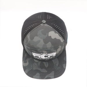 Custom High Quality 6 Panel <b>Flat</b> Bill PVC Waterproof <b>Hat</b> Laser Cut Hole <b>Flat</b> Gorras Snapback Cap <b>Hat</b> - Product Image 5