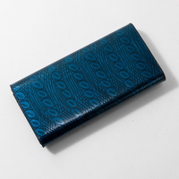 Dompet Kulit Kustom Mewah Kapasitas Besar Tempat Kartu Dompet Panjang Clutch Dompet Kulit Wanita